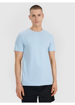 Męski t-shirt z nadrukiem 4F 4FRSS25TTSHM2687 - niebieski ze sklepu Sportstylestory.com w kategorii T-shirty męskie - zdjęcie 183890557