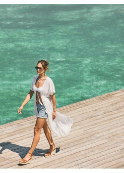 Mohito - Pareo plażowe - biały ze sklepu Mohito w kategorii Odzież plażowa - zdjęcie 183892577