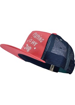 Jack Wolfskin Czapka &quot;Rib&quot; w kolorze granatowo-różowym ze sklepu Limango Polska w kategorii Czapki dziecięce - zdjęcie 183892847
