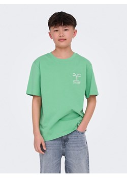 ONLY &amp; SONS Junior Koszulka &quot;Summer life&quot; w kolorze zielonym ze sklepu Limango Polska w kategorii T-shirty chłopięce - zdjęcie 183892935