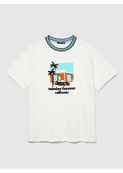 Sisley Koszulka w kolorze białym ze sklepu Limango Polska w kategorii T-shirty chłopięce - zdjęcie 183893388