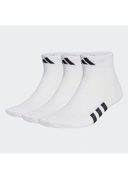 Skarpety wysokie unisex adidas Performance Light Mid-Cut Socks 3 Pairs HT3445 Biały ze sklepu eobuwie.pl w kategorii Skarpetki męskie - zdjęcie 183894549