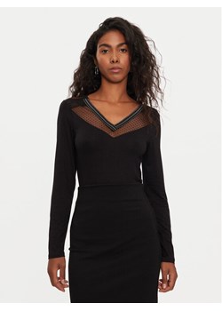 Morgan Bluzka 242-TSCOTT Czarny Slim Fit ze sklepu MODIVO w kategorii Bluzki damskie - zdjęcie 183894915