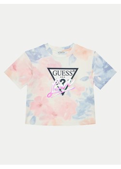Guess T-Shirt J5RI05 K6YW4 Kolorowy Boxy Fit ze sklepu MODIVO w kategorii Bluzki dziewczęce - zdjęcie 183894928