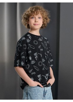 Sinsay - Bawełniana koszulka - czarny ze sklepu Sinsay w kategorii T-shirty chłopięce - zdjęcie 183896378