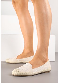 Beżowe Espadryle w Kwiaty z Plecionką Raloria ze sklepu born2be.pl w kategorii Espadryle damskie - zdjęcie 183896537