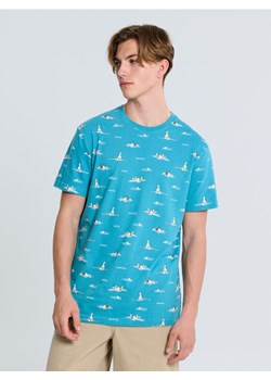 Sinsay - Koszulka ze wzorem The Simpsons - niebieski ze sklepu Sinsay w kategorii T-shirty męskie - zdjęcie 183897755