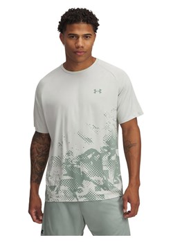 Under Armour Koszulka sportowa w kolorze biało-oliwkowym ze sklepu Limango Polska w kategorii T-shirty męskie - zdjęcie 183899306