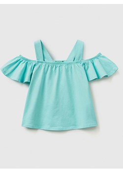 Benetton Koszulka w kolorze turkusowym ze sklepu Limango Polska w kategorii Bluzki dziewczęce - zdjęcie 183899555