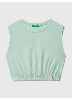 Benetton Top w kolorze zielonym ze sklepu Limango Polska w kategorii Bluzki dziewczęce - zdjęcie 183899556
