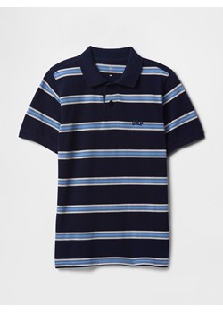 GAP Koszulka polo w kolorze granatowo-błękitnym ze sklepu Limango Polska w kategorii T-shirty chłopięce - zdjęcie 183900389