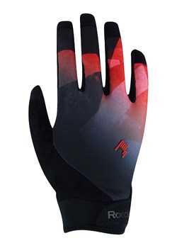 Roeckl SPORTS Rękawiczki kolarskie &quot;Montan&quot; w kolorze czarno-czerwonym ze sklepu Limango Polska w kategorii Rękawiczki dziecięce - zdjęcie 183900605