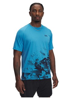 Under Armour Koszulka sportowa w kolorze błękitno-granatowym ze sklepu Limango Polska w kategorii T-shirty męskie - zdjęcie 183901787