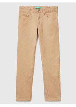Benetton Spodnie w kolorze jasnobrązowym ze sklepu Limango Polska w kategorii Spodnie dziewczęce - zdjęcie 183902007