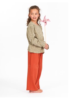 Sense Organics Bluzka &quot;Loba&quot; w kolorze khaki ze sklepu Limango Polska w kategorii Koszule dziewczęce - zdjęcie 183902078