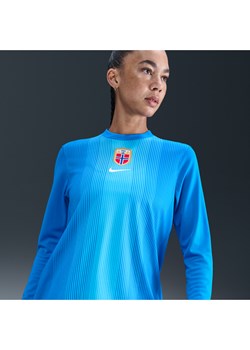 Damska koszulka piłkarska z długim rękawem Nike Dri-FIT Norwegia Stadium Goalkeeper 2025/26 – replika - Niebieski ze sklepu Nike poland w kategorii Bluzki damskie - zdjęcie 183902987