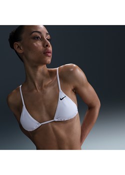 Damska trójkątna góra od bikini Nike Swim Essential - Biel - id: 41491363430new - marki Nike - 183903009 Damska trójkątna góra od bikini Nike Swim Essential - Biel ze sklepu Nike poland w kategorii Stroje kąpielowe - zdjęcie 183903009