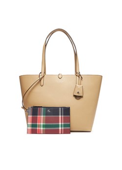 Torebka LAUREN RALPH LAUREN 431795329071 Beżowy ze sklepu eobuwie.pl w kategorii Torby Shopper bag - zdjęcie 183903208