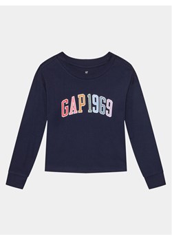 Gap Bluza 788206-00 Granatowy Regular Fit ze sklepu MODIVO w kategorii Bluzy dziewczęce - zdjęcie 183904266