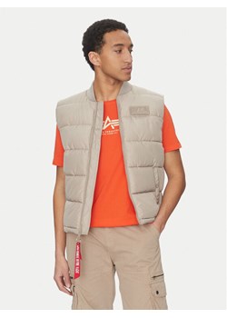 Alpha Industries Kamizelka 118109 Beżowy Regular Fit ze sklepu MODIVO w kategorii Kamizelki męskie - zdjęcie 183904336