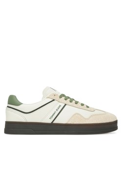 Sneakersy Tommy Jeans The Greenwich Leather EM0EM01587 Biały ze sklepu eobuwie.pl w kategorii Buty sportowe męskie - zdjęcie 183906315