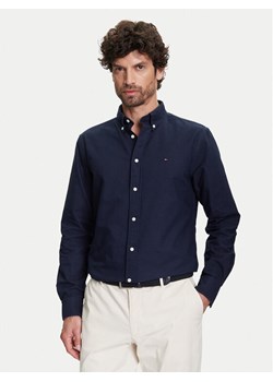Tommy Hilfiger Koszula Solid Heritage MW0MW35774 Granatowy Regular Fit ze sklepu MODIVO w kategorii Koszule męskie - zdjęcie 183907509
