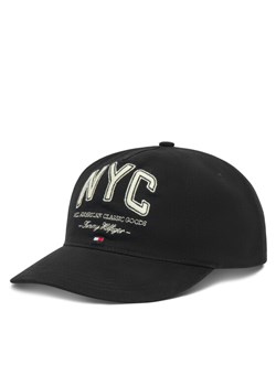 Tommy Hilfiger Czapka z daszkiem Flag Seasonal 5 Panel AM0AM13562 Czarny ze sklepu MODIVO w kategorii Czapki z daszkiem męskie - zdjęcie 183907526
