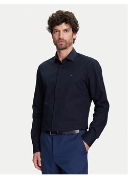Tommy Hilfiger Koszula MW0MW38347 Granatowy Slim Fit ze sklepu MODIVO w kategorii Koszule męskie - zdjęcie 183907537