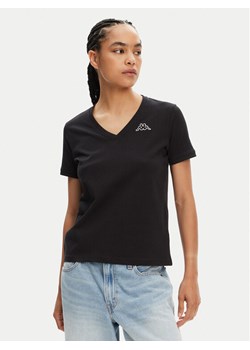 Kappa T-Shirt Logo Cabou 303H0P0 Czarny Regular Fit ze sklepu MODIVO w kategorii Bluzki damskie - zdjęcie 183907557