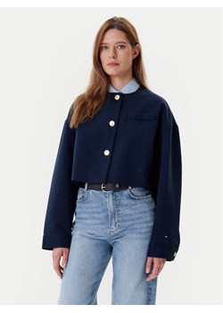 Tommy Hilfiger Marynarka WW0WW46519 Granatowy Relaxed Fit ze sklepu MODIVO w kategorii Marynarki damskie - zdjęcie 183907599