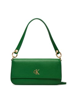 Calvin Klein Jeans Torebka Minimal Monogram Shoulder Pouch LV04K3161G Zielony ze sklepu MODIVO w kategorii Listonoszki - zdjęcie 183907616