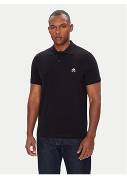 Moose Knuckles Polo Everett M34MT712G Czarny Regular Fit ze sklepu MODIVO w kategorii T-shirty męskie - zdjęcie 183907647