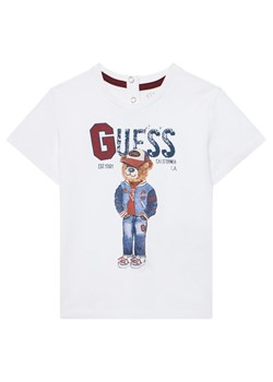 Guess T-Shirt N5YI22 K8HM4 Biały Regular Fit ze sklepu MODIVO w kategorii T-shirty chłopięce - zdjęcie 183907697