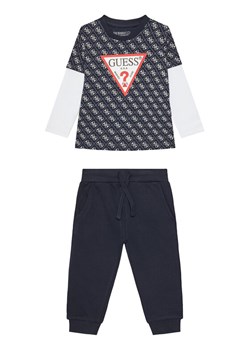 Guess Komplet dziecięcy N5YG00 K8HM4 Granatowy Regular Fit ze sklepu MODIVO w kategorii Komplety chłopięce - zdjęcie 183907776