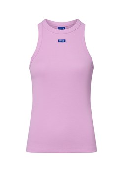 HUGO BLUE Top damski - Easy Tank_B Kobiety Bawełna bzowy jednolity ze sklepu vangraaf w kategorii Bluzki damskie - zdjęcie 183909478