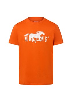 Mustang Koszulka męska - Austin Mężczyźni Bawełna pomarańczowy nadruk ze sklepu vangraaf w kategorii T-shirty męskie - zdjęcie 183909495