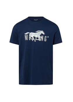 Mustang Koszulka męska - Austin Mężczyźni Bawełna granatowy nadruk ze sklepu vangraaf w kategorii T-shirty męskie - zdjęcie 183909496
