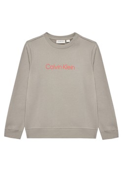 Calvin Klein Jeans Bluza Inst Logo IU0IU00680 D Szary Regular Fit ze sklepu MODIVO w kategorii Bluzy chłopięce - zdjęcie 183910747