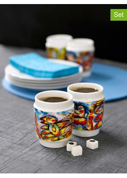 Steel-Function Kubki termiczne (2 szt.) &quot;Art &apos;n&apos; Design&quot; w kolorze białym ze wzorem - 250 ml ze sklepu Limango Polska w kategorii Kubki - zdjęcie 183912256