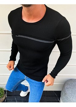 Sweter męski wkładany przez głowę czarny Dstreet WX1626 - id: 32041 - marki Dstreet - 183912625 Sweter męski wkładany przez głowę czarny Dstreet WX1626 ze sklepu DSTREET.PL w kategorii Swetry męskie - zdjęcie 183912625