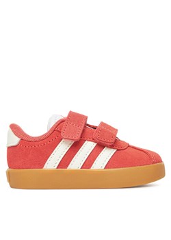 Sneakersy adidas VL Court 3.0 Shoes JR2218 Czerwony ze sklepu eobuwie.pl w kategorii Buty sportowe dziecięce - zdjęcie 183913568