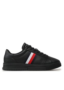 Sneakersy Tommy Hilfiger Supercup Leather FM0FM04706 Czarny ze sklepu eobuwie.pl w kategorii Buty sportowe męskie - zdjęcie 183913585