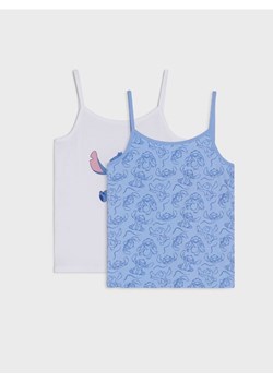 Sinsay - Koszulki na ramiączkach 2 pack Stitch - biały ze sklepu Sinsay w kategorii Bluzki dziewczęce - zdjęcie 183916426