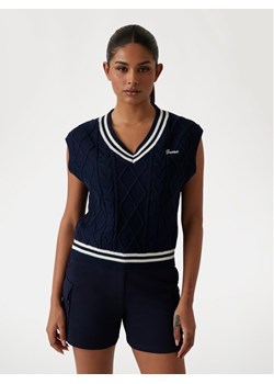 Guess Sweter V5GR00 Z3FB1 Granatowy Classic Fit ze sklepu MODIVO w kategorii Bluzki damskie - zdjęcie 183917239