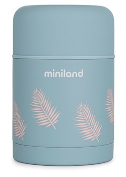 Miniland Pojemnik termiczny &quot;Palms&quot; w kolorze błękitnym - 600 ml ze sklepu Limango Polska w kategorii Kubki termiczne - zdjęcie 183918577
