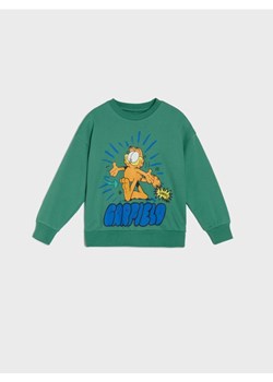 Sinsay - Bluza z nadrukiem Garfield - zielony ze sklepu Sinsay w kategorii Bluzy chłopięce - zdjęcie 183919419