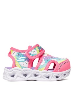Sandały Skechers Heart Lights Sandals-Cutie Clouds 302977N/HPMT Różowy ze sklepu eobuwie.pl w kategorii Sandały dziecięce - zdjęcie 183920918
