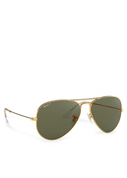 Okulary przeciwsłoneczne Ray-Ban Aviator 0RB3025 Złoty ze sklepu eobuwie.pl w kategorii Okulary przeciwsłoneczne męskie - zdjęcie 183920959