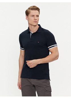 Tommy Hilfiger Polo Monotype MW0MW34737 Granatowy Slim Fit ze sklepu MODIVO w kategorii T-shirty męskie - zdjęcie 183921656