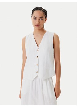 United Colors Of Benetton Kamizelka garniturowa 2AGHDJ00G Biały Slim Fit ze sklepu MODIVO w kategorii Kamizelki damskie - zdjęcie 183921687